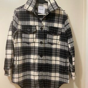 Bluenotes Black and White Plaid Jacket